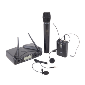 Eikon WM700DKITA Handheld + Belt-Pack with Headset &amp; Lapel Dual Wireless System 516-562Mhz