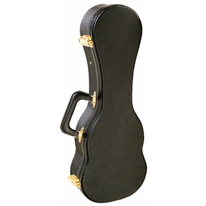 On Stage Shaped Soprano Ukulele Hardcase in Blac