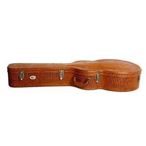 DREADNOUGHT SIZE GTR CASE ARCHED TOP BROWN CROC