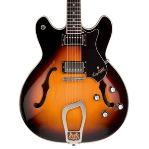 Hagstrom Viking Semi-Hollow Electric Guitar in Tobacco Sunburst Gloss