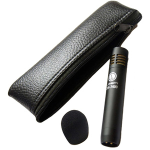 Leem LCM-7400 Condenser Microphone with Windscreen &amp; Carry Pouch