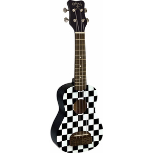 Kohala Series Soprano Ukulele in Checkerboard with Natural Satin Finish