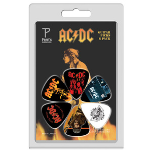 Perris 6-Pack AC/DC Licensed Guitar Picks Pack