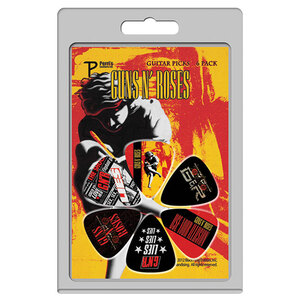 Perris 6-Pack Guns'N'Roses Licensed Guitar Picks Pack