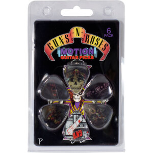 Perris "Guns'N'Roses - Variety 1" Licensed Motion Guitar Picks (6-Pack)