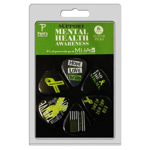 Perris 6-Pack "Mental Health Awareness" Guitar Picks Pack