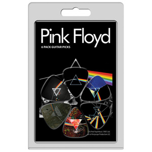 Perris 6-Pack Pink Floyd Variety-3 Licensed Guitar Picks Pack