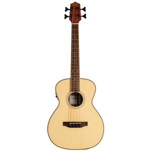 Lanikai Solid Spruce Top Series AC/EL Bass Ukulele in Natural Satin Finish