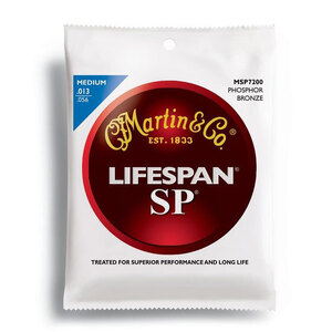 Martin SP Lifespan 92/8 Phosphor Bronze Medium Guitar String Set (13-56)