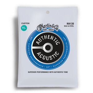 Martin Authentic Acoustic SP Silk &amp; Steel Custom Guitar String Set (115-47)