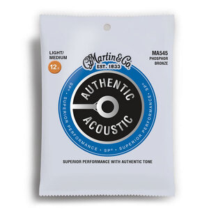 Martin Authentic Acoustic SP 92/8 Phosphor Bronze Light/Medium Guitar String Set (125-55)