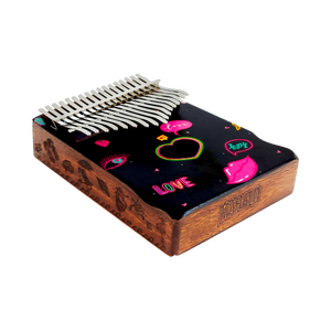 MAHALO 17 NOTE HEART KALIMBA