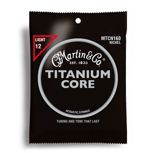 Martin Titanium Core Light Acoustic Guitar String Set (12-55)