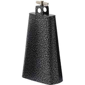 Opus Percussion 6.5" Cowbell with Mount in Black Nickel Finish