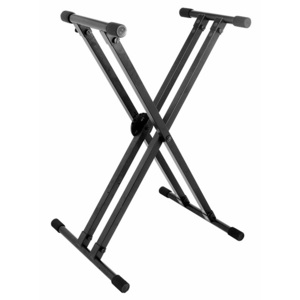 On Stage Lok Tight Pro Double X-Braced Ergo-Lok Keyboard Stand