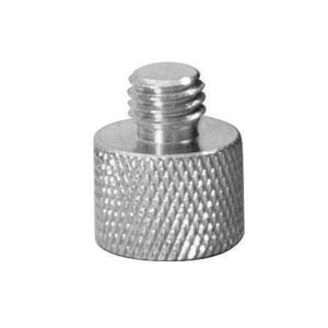 On Stage Mic Screw Adaptor in Chrome (3/8" Male