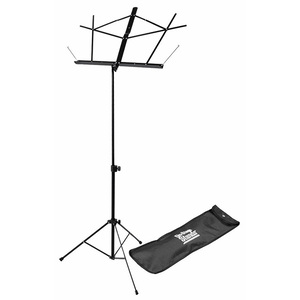 On Stage Compact Sheet Music Stand in Black with