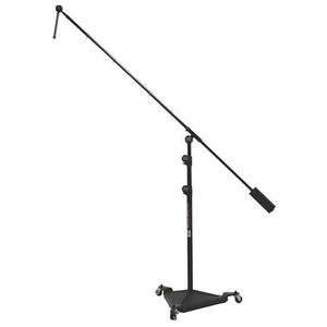On Stage Studio Boom Mic Stand with 17lb Base with Removable Casters