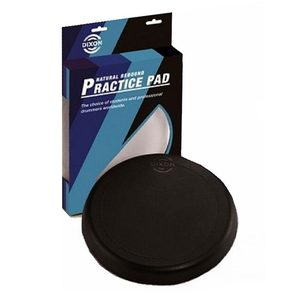Dixon 12" Rubber Drum Practice Pad in Black - Pk 1