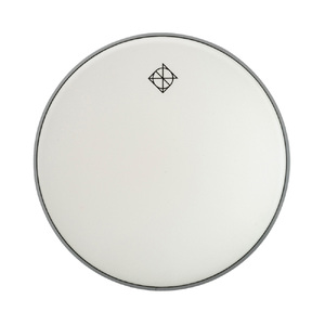 Dixon 14" White Coated Drum Head with Logo (0250mm)