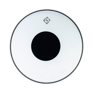 Dixon 14" Clear Drum Head with Black Dot &amp; Logo, Batter Side (0.250mm)