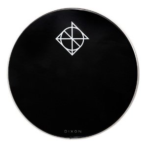 Dixon 20" Bass Drum Head Black with Muffler Ring, Resonant Side (0250mm)