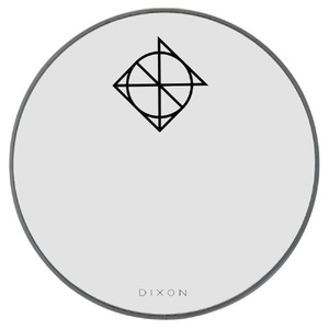 Dixon 22" Bass Drum Head White Coated with Muffler Ring, Resonant Side (0250mm)