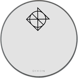 Dixon 24" Bass Drum Head White Coated with Muffler Ring, Resonant Side (0250mm)