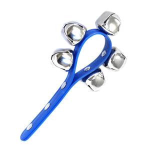 Percussion Plus 5-Sleigh Bells on Plastic Handle Sound Effect