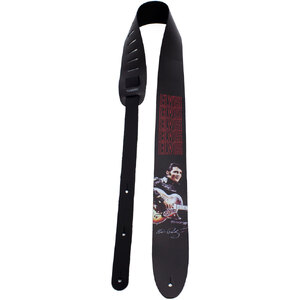 Perris 25" Leather Hi-Res "Elvis" Licensed Guitar Strap