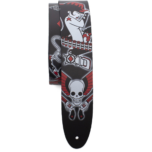 Perris 2.5" Leather Hi-Res "Wild West Diamonds" David Bollt Design Licensed Guitar Strap