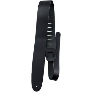 Perris 25" Basic Leather Guitar Strap in Black