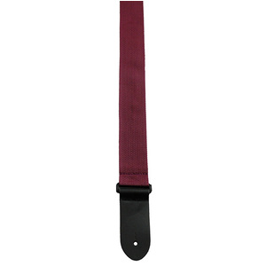 Perris 2" Poly Pro Guitar Strap in Plum with Black Leather ends