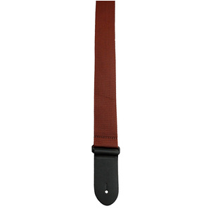 Perris 2" Poly Pro Guitar Strap in Brown with Black Leather ends