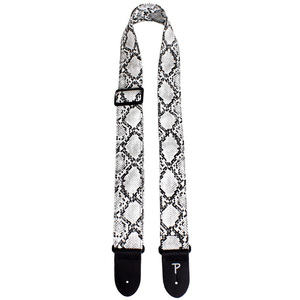 Perris 2" Black and White Faux Snake Skin Guitar