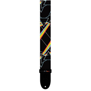 Perris 2" Polyester Pink Floyd "Dark Side of the Moon" All Over Prisms Licensed Guitar Strap