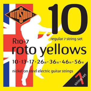 Rotosound R107 Roto Yellows 7 String Electric Se