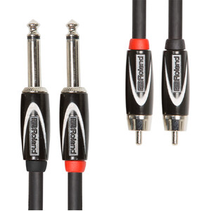 Roland RCC-10-2R28 Interconnect 2RCA to 2TS 10ft