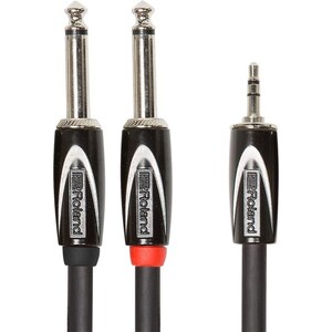 Roland RCC-10-3528V2 Interconnect TRS Mini to 2TS 10ft