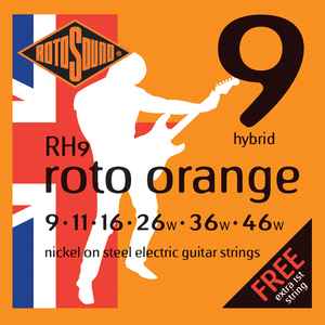 RotoSound RH9 Roto Orange Electric String Set 9 - 46