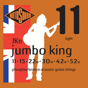 RotoSound JK11 Jumbo King Phosphor Bronze 11 - 52 String