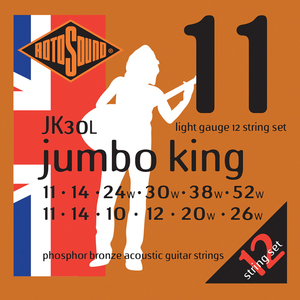 Rotosound JK30L Jumbo King 12 String Phosphor Br