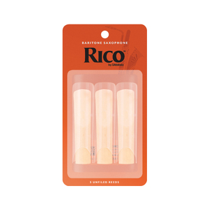 Rico by D'Addario Baritone Sax Reeds, Strength 3, 3-pack