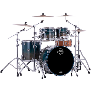 Mapex SE529XMOE Saturn Evolution Maple-Walnut Series 4-Pce Drum Kit in Exotic Aegean Fade 