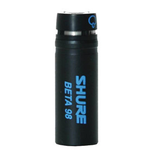Shure BETA98S Mini Condenser Instrument Microphone with Inline XLR Preamp