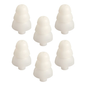 Shure White Triple Flange Earphone Sleeves (PK-6)