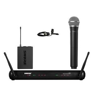 Shure SVX1288/CVL Dual Channel Combo Wireless System - PG58 Handheld &amp; CVL Lavalier