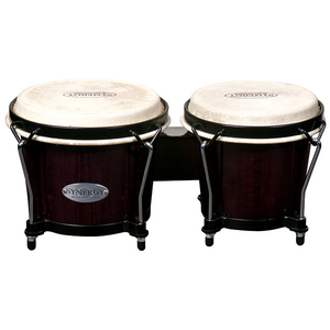 Toca 6 &amp; 6-3/4" Synergy Series Wooden Bongos in Trans Black