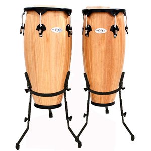 Toca 10 &amp; 11" Synergy Series Wooden Conga Set in Natural
