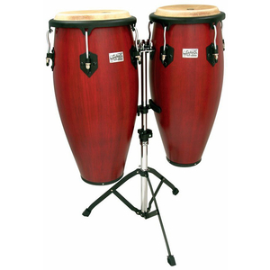 Toca 11 &amp; 11"-3/4" Players Series Wooden Conga Set in Cherry